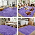 thumbnail image 4 of 8x10 Area Rugs for Living Room Rug: Soft Fluffy Shag Purple Rugs for Bedroom, Non-Slip Large Fuzzy Plush Rug Indoor Floor Carpet for Nursery Kids Boys Girls Room, Dorms, Playroom, Modern Home Decor, 4 of 18