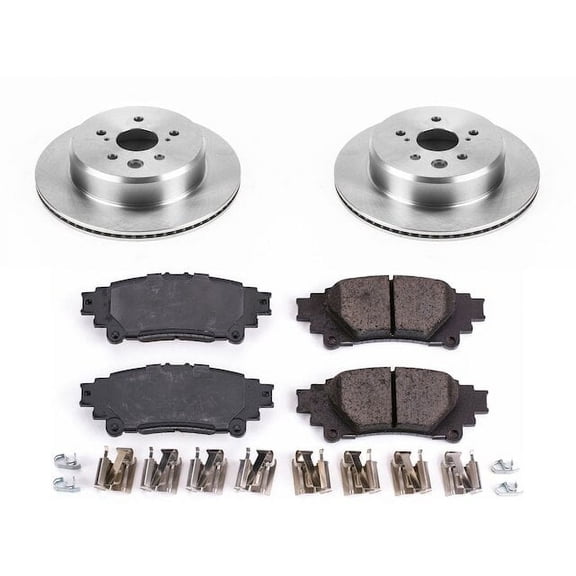 Rear Brake Pad and Rotor Kit - Compatible with 2016 - 2020 RC300 2017 2018 2019