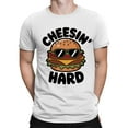 thumbnail image 2 of Cheesin' Hard Burger Fun Men's T-shirt, 2 of 3