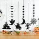 thumbnail image 3 of Decoración de Halloween, pancarta colgante de murciélago negro, Calavera, fantasma, bruja, guirnalda, fiesta de Halloween, hogar, Bar, decoraciones de Casa Encantada, 2023, 3 of 4