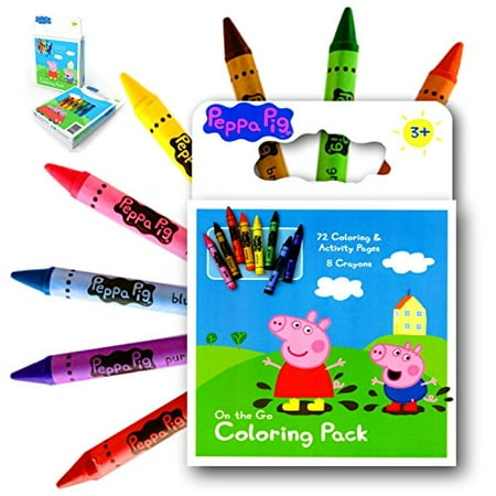peppa pig on the go 72 page coloring activity book with a