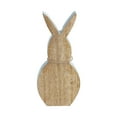 thumbnail image 4 of VHC Brands Spring in Bloom Wooden Enamel Edge Bunny w/Natural Beads 4.75x10.5, Spring Decorations, Home and Table Decor, Spring and Easter Figurines, 4 of 4