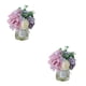 thumbnail image 3 of Matsuzay 2 pack/lote flores artificiales de larga duración en jarrón para belleza jarrón morado+blanco 2Conjunto, 3 of 6