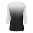 thumbnail image 5 of Shirt for Women's Fashion Casual Raglan Sleeve Round Neck 3/4 Sleeve Loose Printed T-Shirt Ladies Top, 5 of 5
