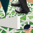 thumbnail image 2 of Yayeee Doormat for Inside 20"x32" Absorbent Low-Profile Washable Non-Slip Rubber Backed Entryway Rug, Green Dot Triangles Pattern, 2 of 8