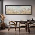 thumbnail image 6 of Large Framed Canvas Wall Art Summer Wildflowers Field Landscape Print for Living Room Decoration - 60"x20" Black Framed, 6 of 8