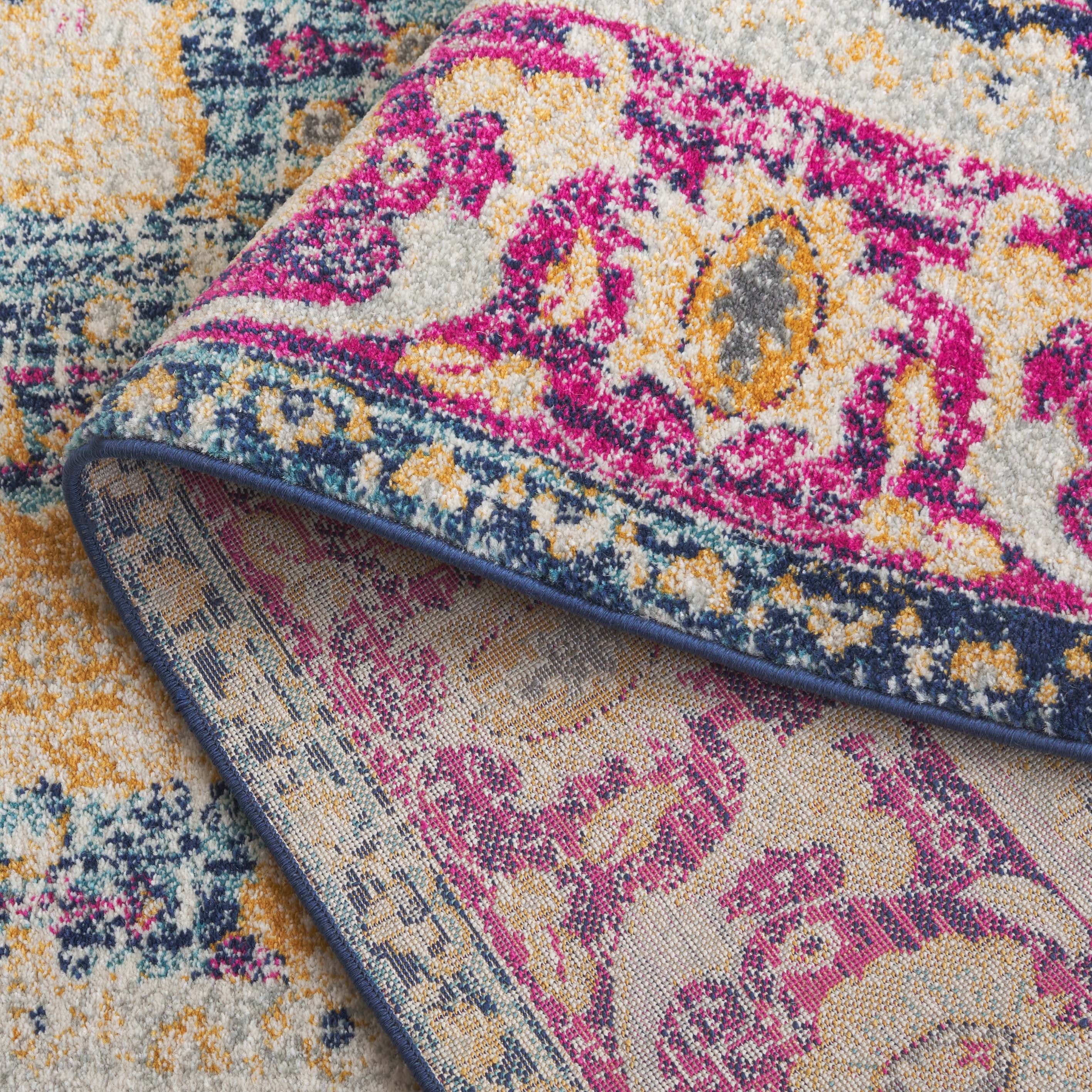 Safavieh Granada Blair Oriental Area Rug, Blue/Fuchsia, 6'7" x 9'