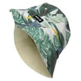 thumbnail image 2 of Hurley Women's Reversible Bucket Hat Cap in Tropical Floral Print/Solid Khaki, 2 of 5