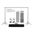 thumbnail image 1 of Professional Photography Stand for Photo Studio Background Backdrops Support System Frame with Carry Bag ,Long Lasting, 1 of 7