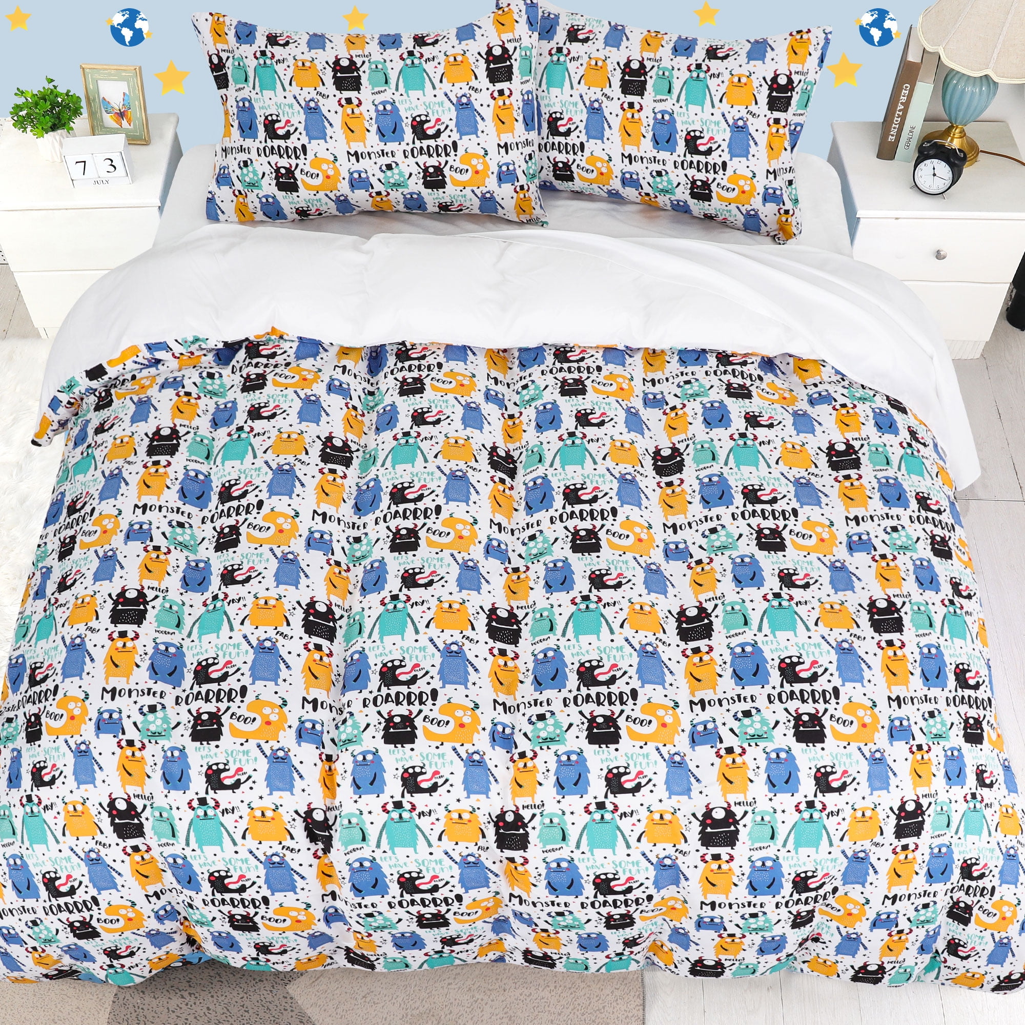 2pcs Kids Quilt Bedspread Comforter Set Throw Blanket for Boys Girls 276 quilt 