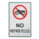 thumbnail image 1 of Señal de advertencia Señal de calle Señal de precaución Señal de no motocicletas Señal de seguridad vial, 1 of 8