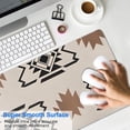 thumbnail image 4 of Long Mouse Pads for Desk,Boho Brown and Black Ethnic Pattern Desk Mats on Top Of Desks, Desk Mouse Pad Extra Large with 3mm Non-Slip Base and Stitched Edge for Gaming,Office,Work,Home 31.5"x11.8", 4 of 6