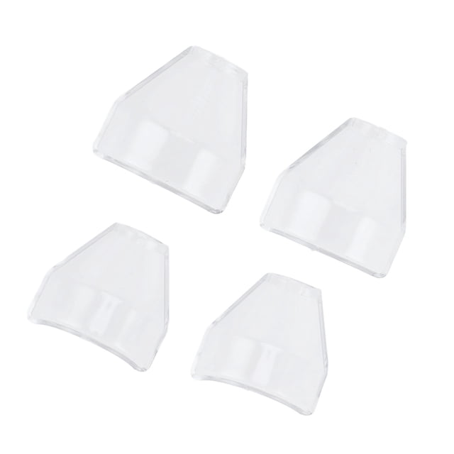 4-Pack Transparent ABS Rotary Tool Guard Attachments, 18mm Threaded Dust & Spark Shield for Electric Grinders – Adjustable, Durable Protective Covers for Cutting, Grinding, Sanding, Polishing Safety