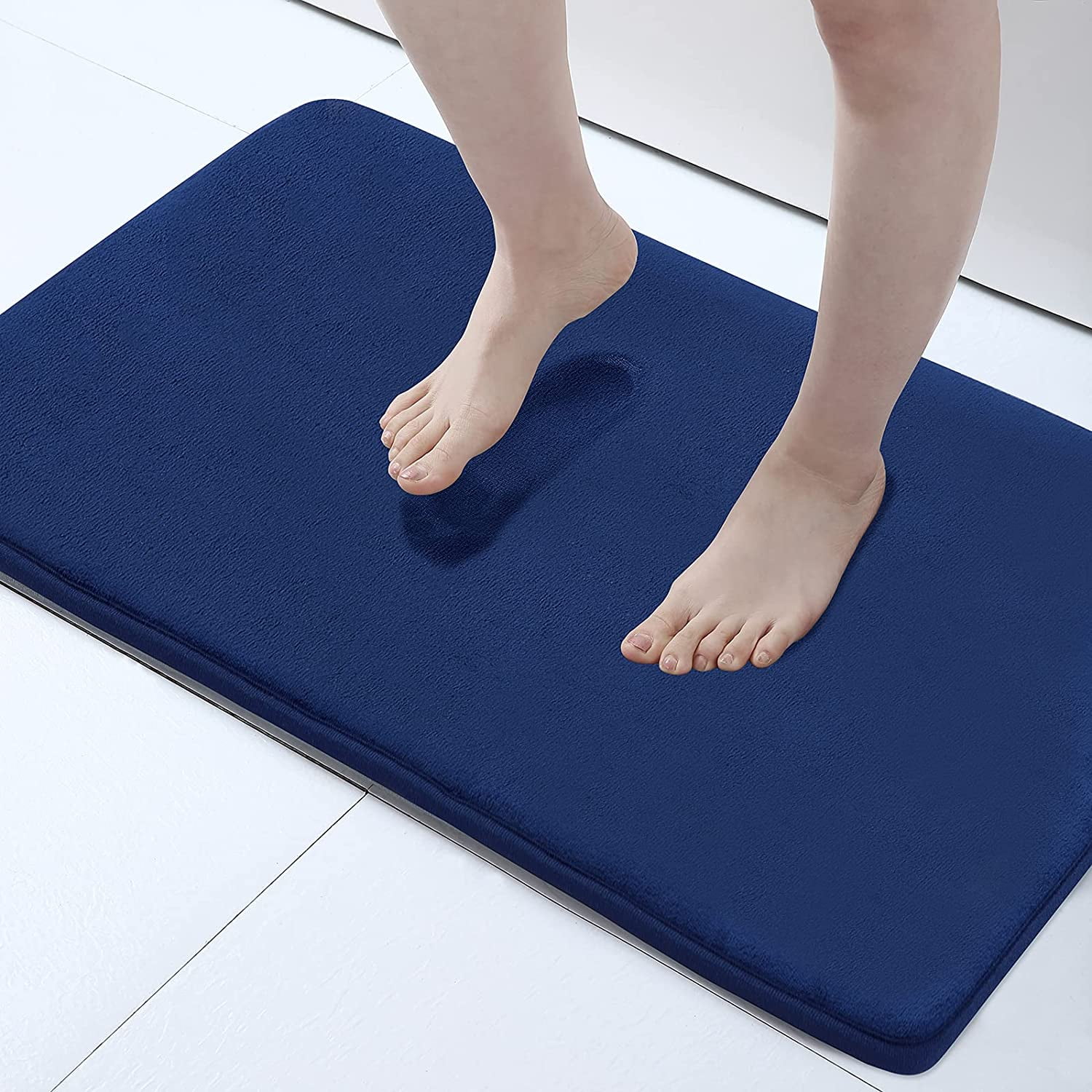 Memory Foam Bath Mat, Super Soft Absorbent Bathroom Rugs Non Slip Bath