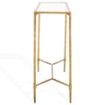 thumbnail image 5 of Safavieh Isabellina Iron and Glass Console Table in Brass / Clear, 5 of 9