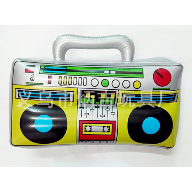 Jouets Gonflables pour Enfants Microphone Guitare Saxophone Instrument Électronique Gonflable pour Fête à Thème Musical