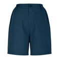 thumbnail image 5 of BLVB Women's Hiking Cargo Shorts with Pockets Work Golf Short Pants Lightweight Outdoor Active Summer Shorts for Women, 5 of 9