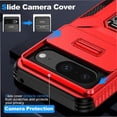thumbnail image 3 of Funda para GANGXUN Google Pixel 8 - Soporte metálico, Función magnética, Rojo, 3 of 5