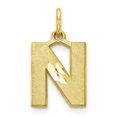 thumbnail image 1 of Diamond2Deal 10K Pendentif Charme Initiale Lettre N en Or Jaune pour Femmes, 1 of 5