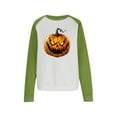 thumbnail image 6 of Wensltd Womens Graphic Hoodie Crewneck Casual Fall Long Sleeve Tops Halloween, 6 of 7