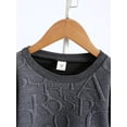 thumbnail image 5 of Mikrdoo Toddler Baby Boys Outfits Baby OOTD Jacquard 3 Years Boys Long Sleeve Tops 4 Years Boys Pants 2Pcs Clothes Set Gray, 5 of 8