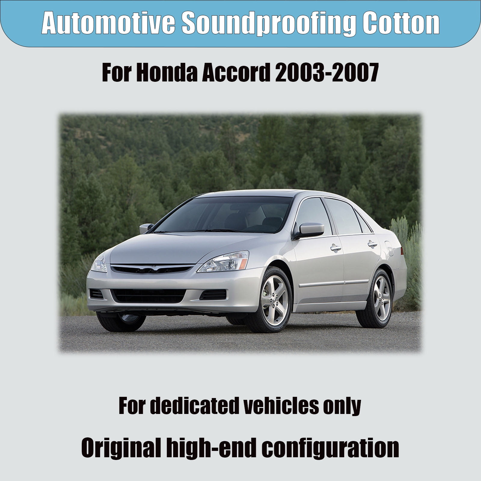Car Engine Insulation Cotton, Front Engine Hood Sound Heat Insulation Cotton For Honda Accord 2003-2022, Soundproof Car Accessories-03-07Seventh generation