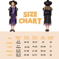 thumbnail image 3 of Disfraz de bruja EastVite para niñas, traje de fiesta de Halloween, conjunto cosplay con sombrero, disfraz de cuento de hadas para niñas, 3 of 7
