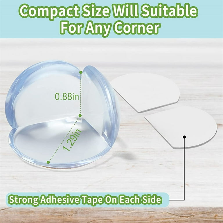 12pcs/pack Soft PVC Silicone Transparent Baby Safety Corner