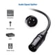 thumbnail image 4 of Cable Matters Paquete de 2 cables XLR a XLR premium, cable de micrófono XLR de 6 pies, cable XLR macho a hembra de cobre libre de oxígeno (OFC), cable de micrófono, cables de altavoz XLR, negro, 4 of 5