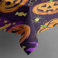 thumbnail image 3 of Halloween Jack O Lanterns with Candy Rectangle Tablecloth 60"x84",Waterproof Polyester Rectangle Table Cloth, Wipeable Spillproof Polyester Tablecloth for Dining, Camping, Indoor and Outdoor, 3 of 5
