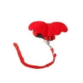 thumbnail image 2 of Angel Wing Rabbit Harness Kitten Pet Bunny Hamster Leash Adjustable Training Rope Bunny Hamster Outside Clothes for Goose Hen Red XS, 2 of 9