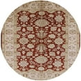 thumbnail image 1 of Ahgly Company Machine Washable Indoor Round Industrial Modern Mahogany Brown Area Rugs, 6' Round, 1 of 7