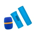 thumbnail image 1 of Funda de protección para micrófono de mano inalámbrico, soporte de funda protectora para micrófono, accesorios universales con cubierta de espuma para Azul, 1 of 10