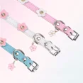thumbnail image 6 of Pet Artist Dog Collar with Flowers, Fancy Pretty Floral Faux Leather Cute Girl Puppy Collar for Xs Small Medium Breed Tiny Pet Female Dogs Cats, 6 of 8