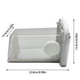 thumbnail image 2 of KNFATEQVEDG 4 In 1 Cheese Chopper Slice And Store Cheese Container For Up To 2lb Cheese White, 2 of 3