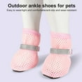 thumbnail image 3 of sunsanly 4Pcs Dog Shoes Breathable Pet Shoes Outdoor Dog Booties Summer Hot Pavement Dog Paw Protectors for Walking Hiking Running, 3 of 8