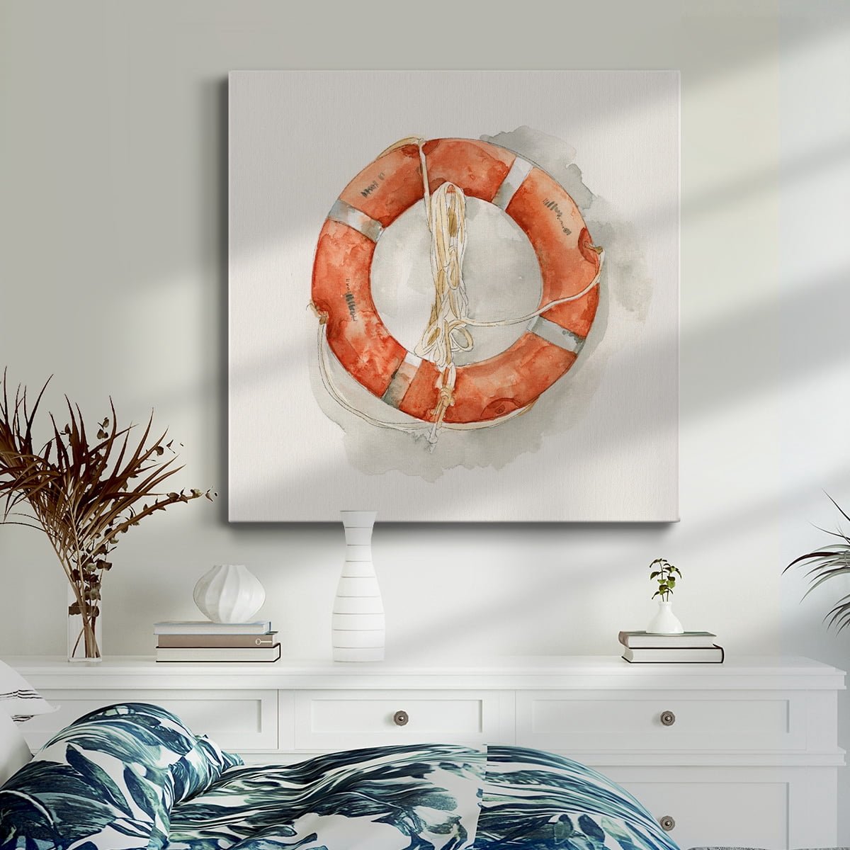 Wexford Home Nautical Safety II-Premium Gallery Wrapped Canvas, 24" x 24" - Ready to Hang