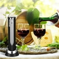 thumbnail image 2 of WITANHURST Electric Wine Opener with foil cutter, Rechargeable Battery Wine Bottle opener with Charger and Charging Stand, Automatic Complete Wine Gifts Set Wine Opener with foil remover (Silver), 2 of 4