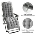 thumbnail image 2 of 61 inch Sun Lounger Chair Cushions Outdoor Recliner Quilted Thick Padded Seat Cushion Reclining Chair Rocking with Ties, 2 of 6