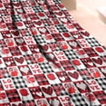 thumbnail image 3 of Red and Black Christmas Love Pattern Blanket,Comfortable Soft Lamb Wool Throw Blanket,All Season,Warm Lightweight Blankets for Sofa Bed Couch Living Room Chair,30"x40", 3 of 4