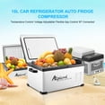 thumbnail image 3 of Car Freezer,App Ideal Picnic Cooler 15l Car Icebox Cooler Adjustable Led Cooler Auto Compressor 12/24v Compressor Bt App 3 Adjustable/ Picnic And 15l Car Display Picnic Display Picnic, 3 of 6