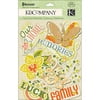 K & Company Edamame Cardstock Die-Cuts, Words and Icons