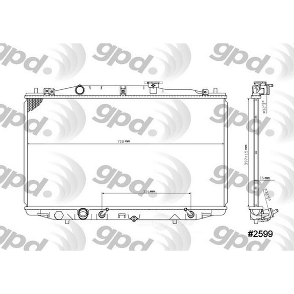 Radiator Fits select: 2003-2004 HONDA ACCORD