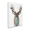 thumbnail image 3 of Stupell Industries Funny Deer Necktie & Glasses Portrait Graphic Art Gallery Wrapped Canvas Print Wall Art, Design by Elizabeth Tyndall, 3 of 7