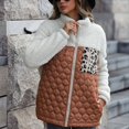 thumbnail image 6 of Women's Regular-fit Long Sleeve Fleece Fuzzy Plaid Shacket Jackets Lightweight Windproof Fall Winter Casual Coats, 6 of 7