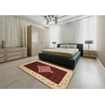 thumbnail image 4 of Ahgly Company Indoor Square Abstract Saffron Red Abstract Area Rugs, 3' Square, 4 of 6