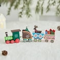 thumbnail image 7 of Wooden Christmas Desk Decor Set with Train Figurines - Holiday Ornament for Home, Office, and Bookshelf, 7 of 7
