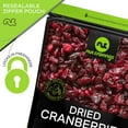 thumbnail image 4 of Nut Cravings Sun Dried Whole Cranberries: Lightly Sweetened, All Natural Dried Fruits (8oz), 4 of 7