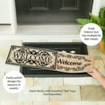 thumbnail image 3 of Evergreen Cambridge Welcome Burlap Sassafras Indoor Outdoor Switch Doormat1'10"x10"Brown, 3 of 4