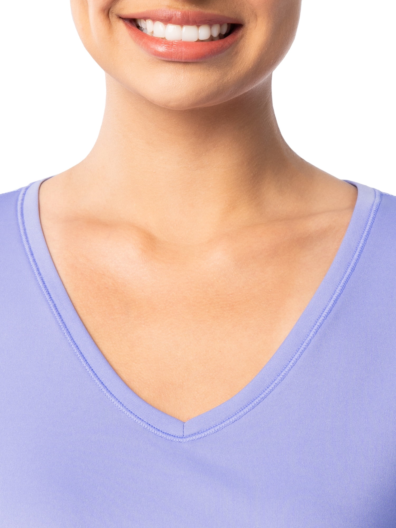 Athletic Works Women's and Women's Plus Core Active Short Sleeve V-Neck T-Shirt, Sizes XS-4X